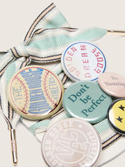 Skins multicolor striped laces with pins