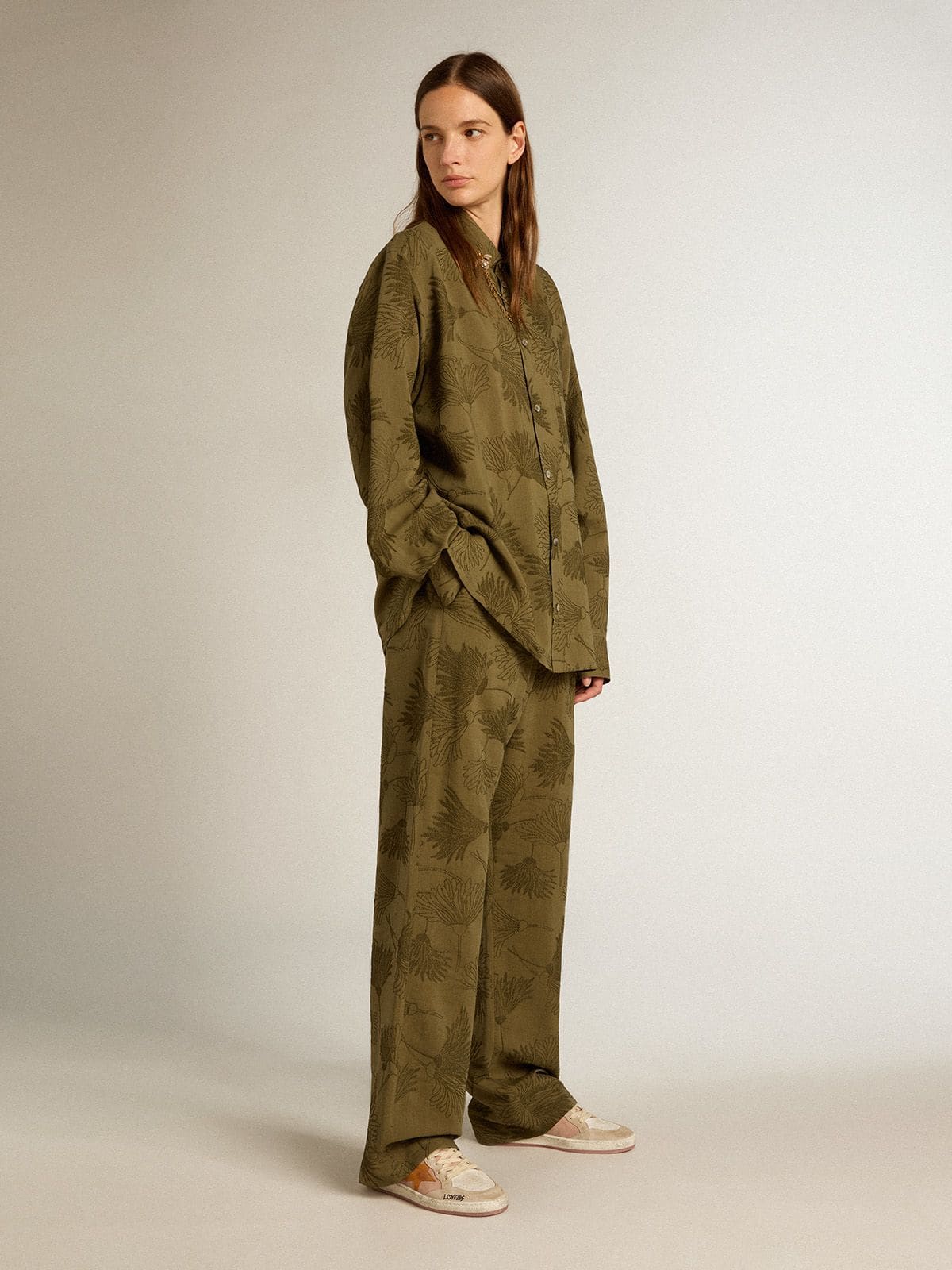 Women's Ball Star in suede with orange star and silver metallic heel tab