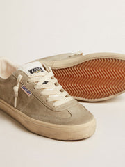 Women's Soul Star in beige suede with white leather heel tab