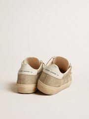 Women's Soul Star in beige suede with white leather heel tab