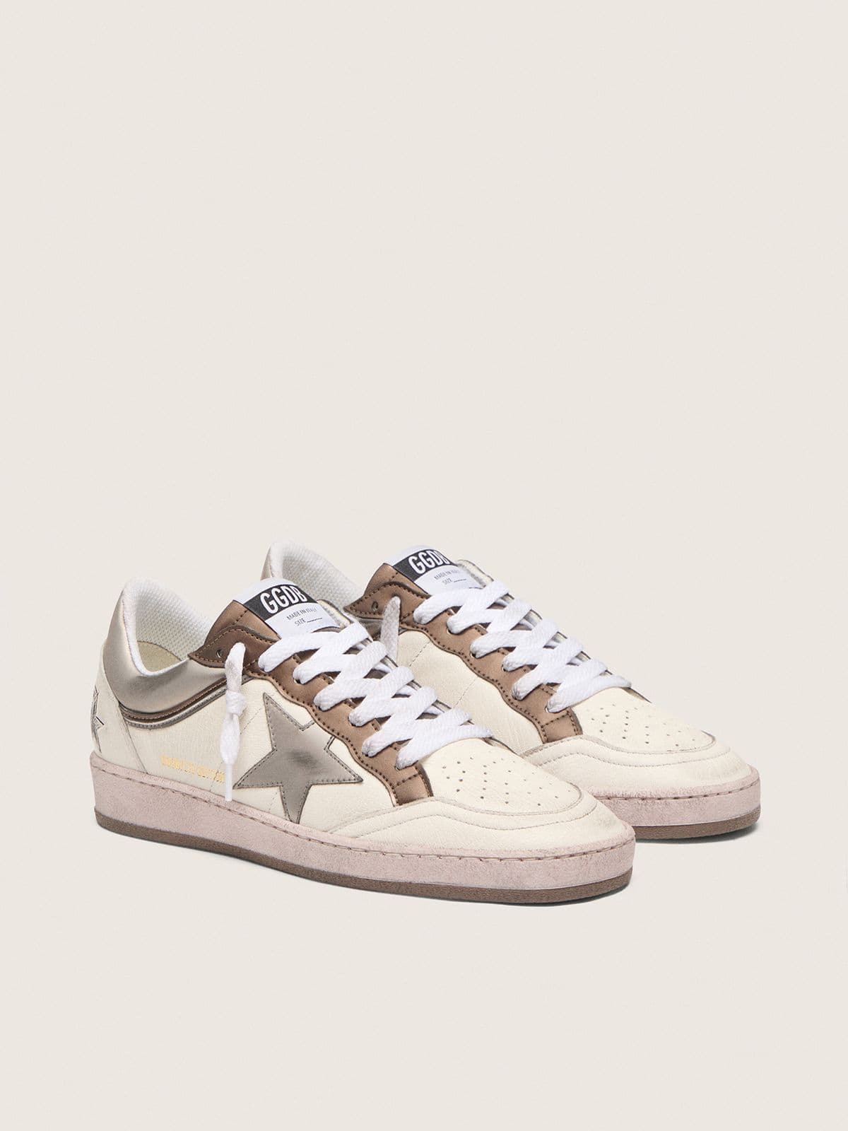 Women's Ball Star LTD in nappa leather with metallic bio-based star and inserts