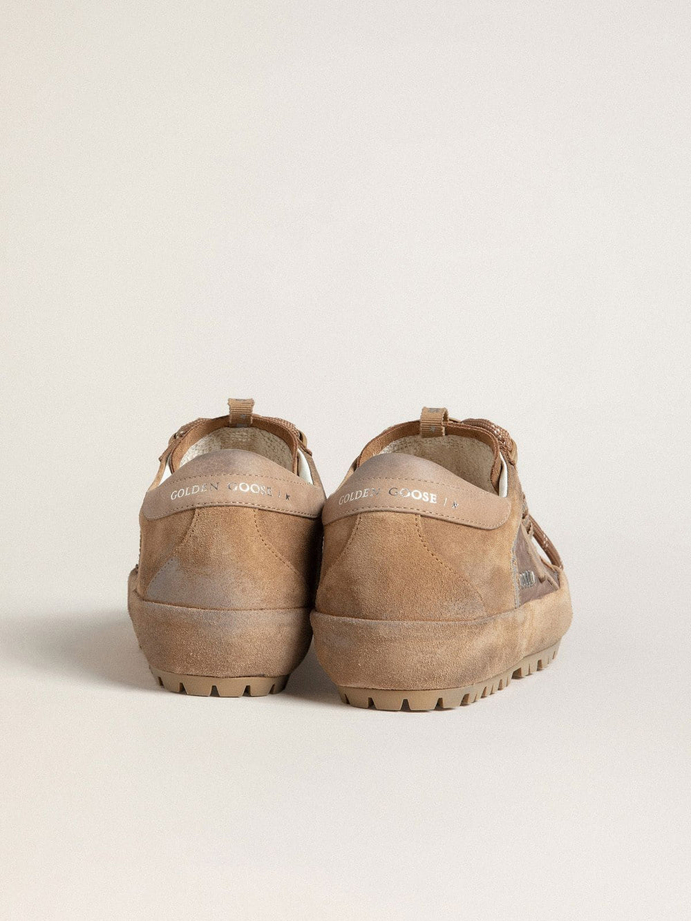 Women's Super-Star Ski in Dolmias and caramel suede with marble nubuck star and heel tab