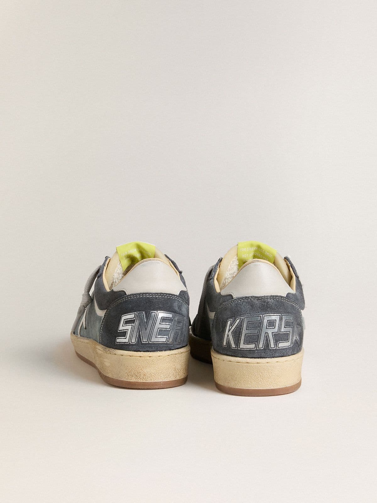 Women's Ball Star LTD in light blue suede with milk-white leather star and heel tab