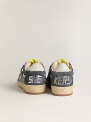 Women's Ball Star LTD in light blue suede with milk-white leather star and heel tab