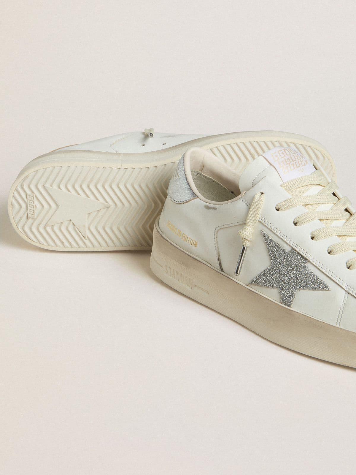 Women’s Stardan LTD with Swarovski crystal star and metallic leather heel tab