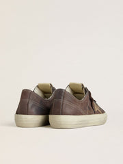 Women's V-Star in brown nubuck with tobacco-colored suede star
