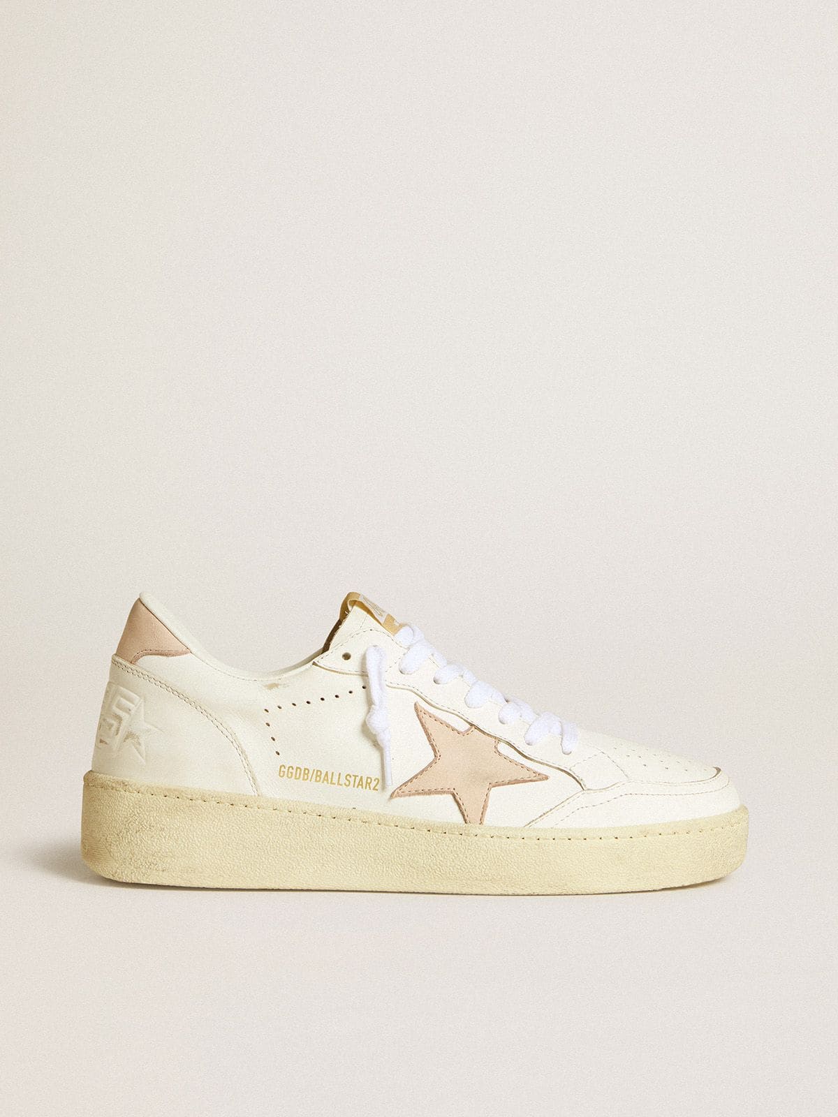 Women's Ball Star with pink nubuck star and heel tab