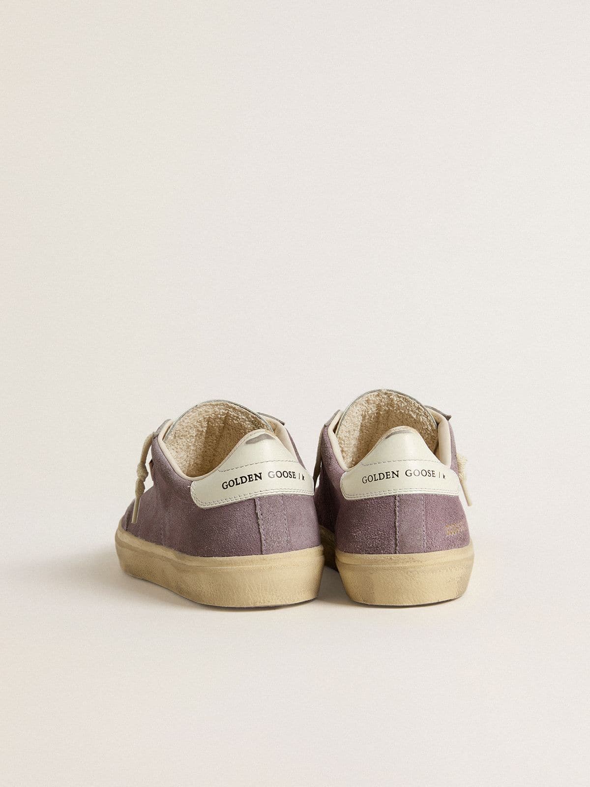 Women's Soul Star in lilac suede with white leather heel tab