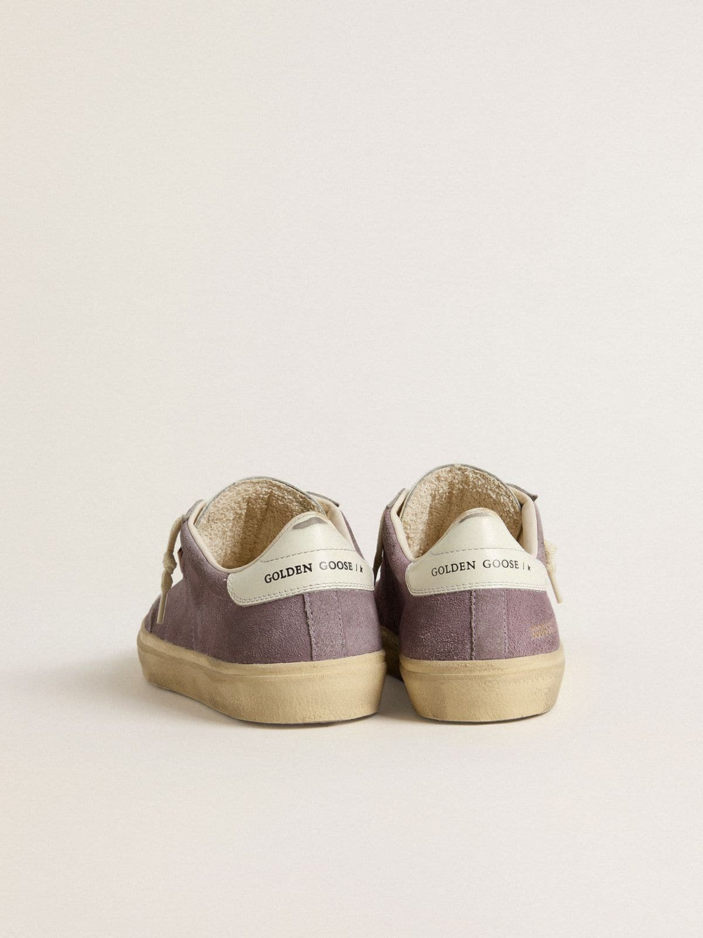 Women's Soul Star in lilac suede with white leather heel tab