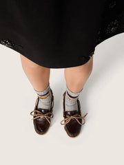 Women's Cruise loafer in glossy dark brown leather