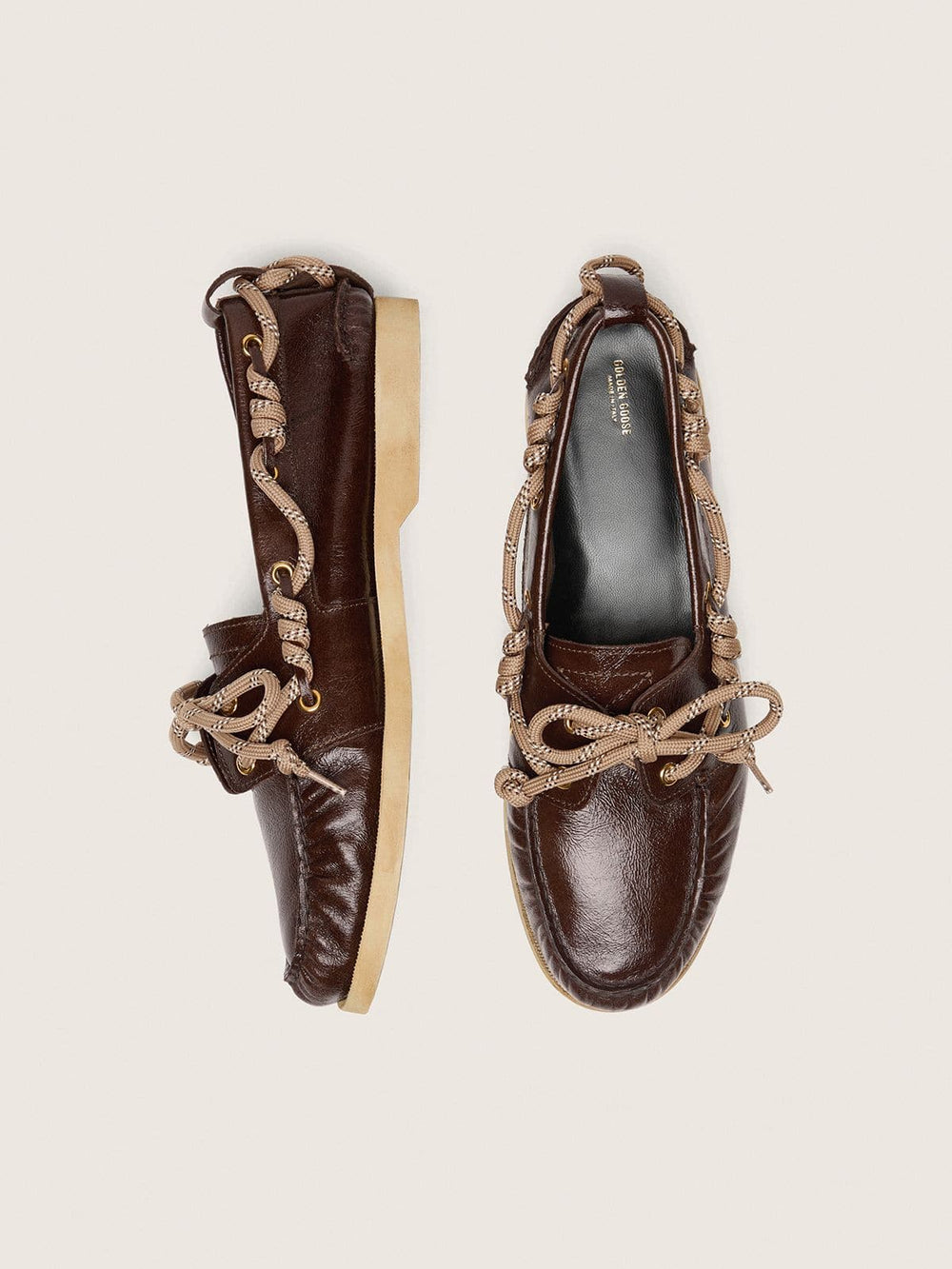 Women's Cruise loafer in glossy dark brown leather