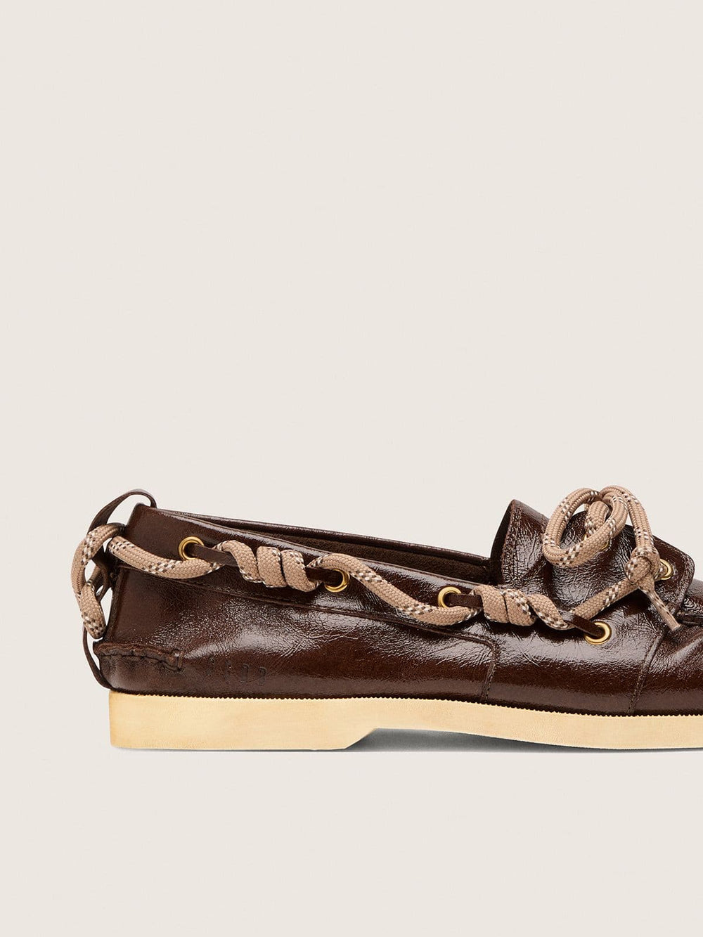 Women's Cruise loafer in glossy dark brown leather