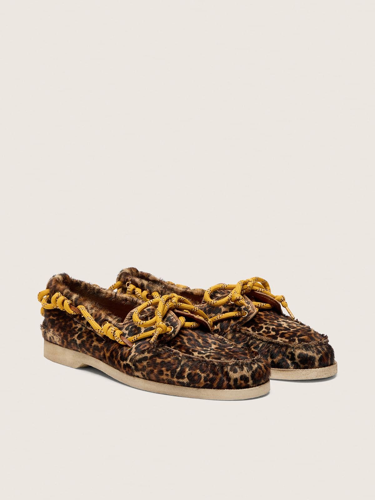 Women's Cruise loafer in leopard-print pony skin