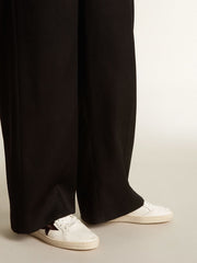 Ball Star with burgundy croc-print leather star and gold heel tab