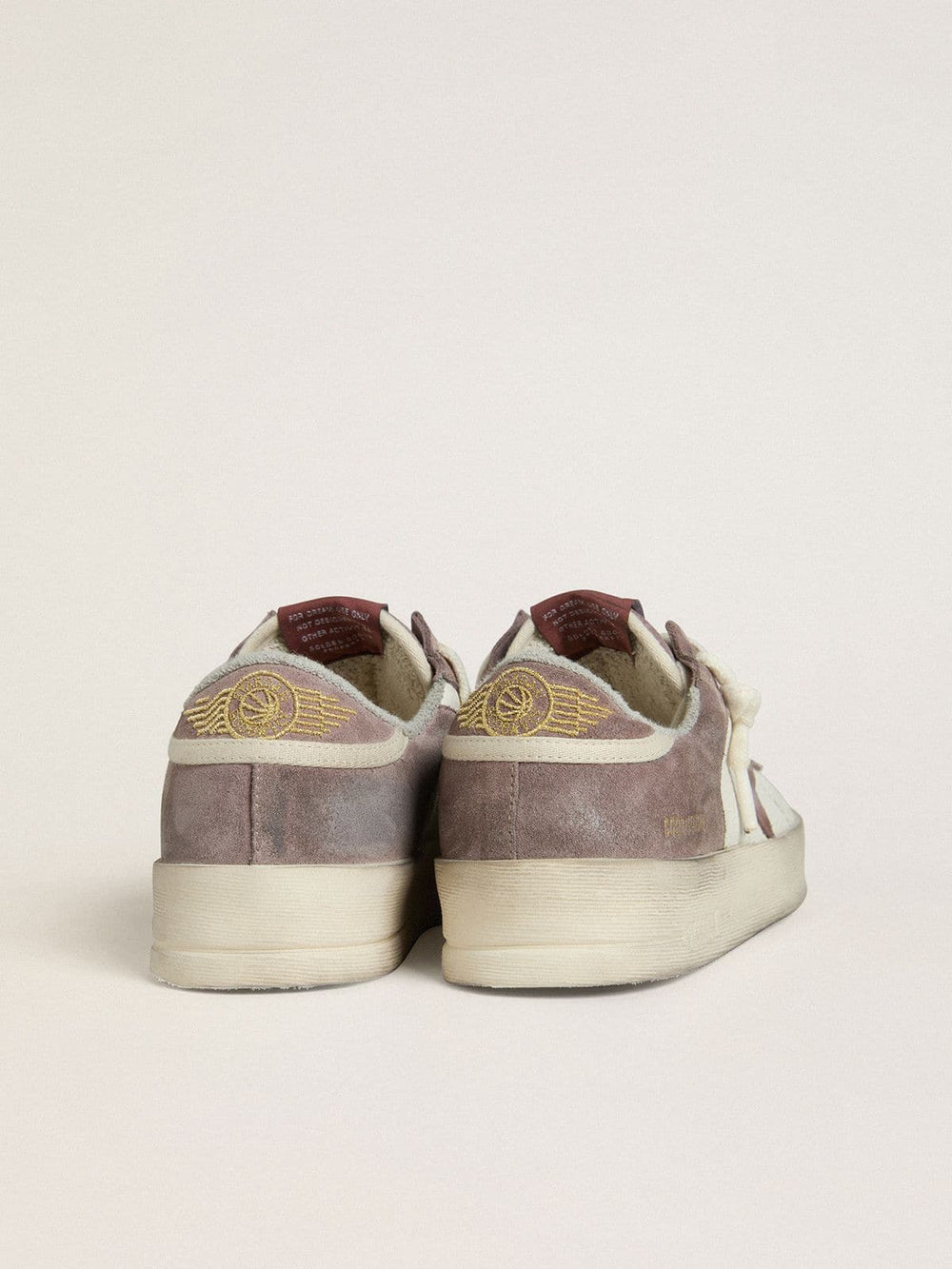 Women's Stardan LTD in nappa leather and suede with mauve suede star and lavender suede heel tab