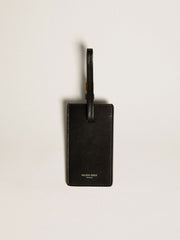 Black luggage tag