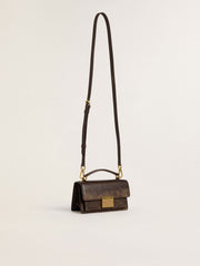 Small Venezia Bag in dark brown leather with gold buckle