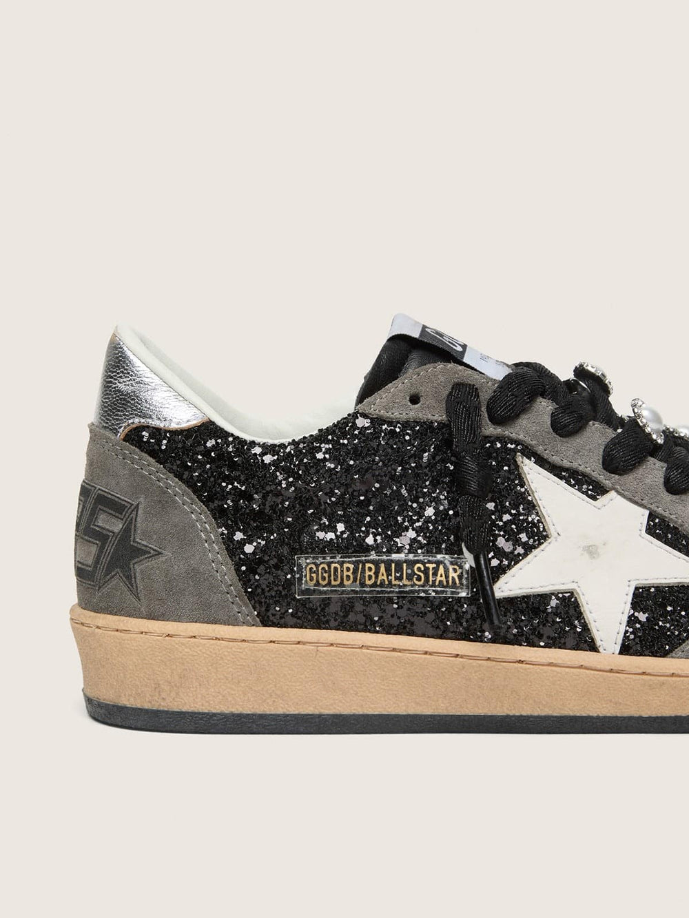 Women's gray and black Ball Star LTD in glitter with Skins