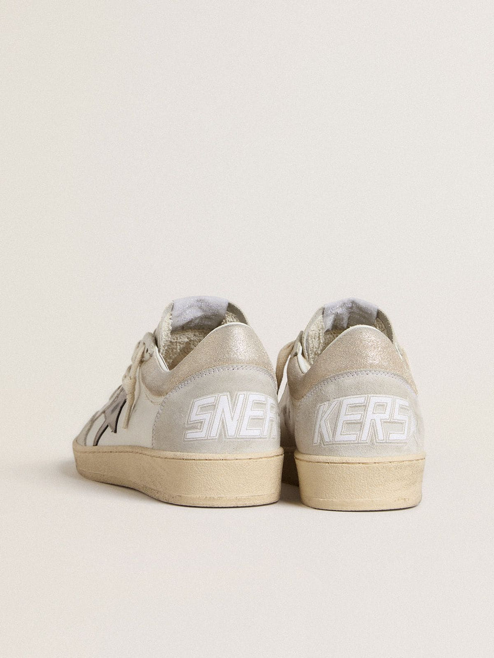 Women's Ball Star with metallic leather star and glossy leather heel tab