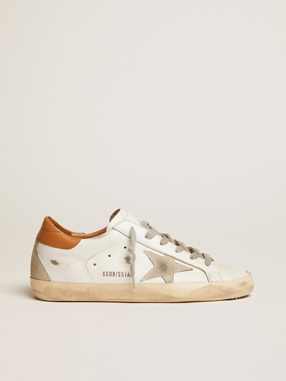 Women’s Super-Star sneakers with suede star and brown heel tab