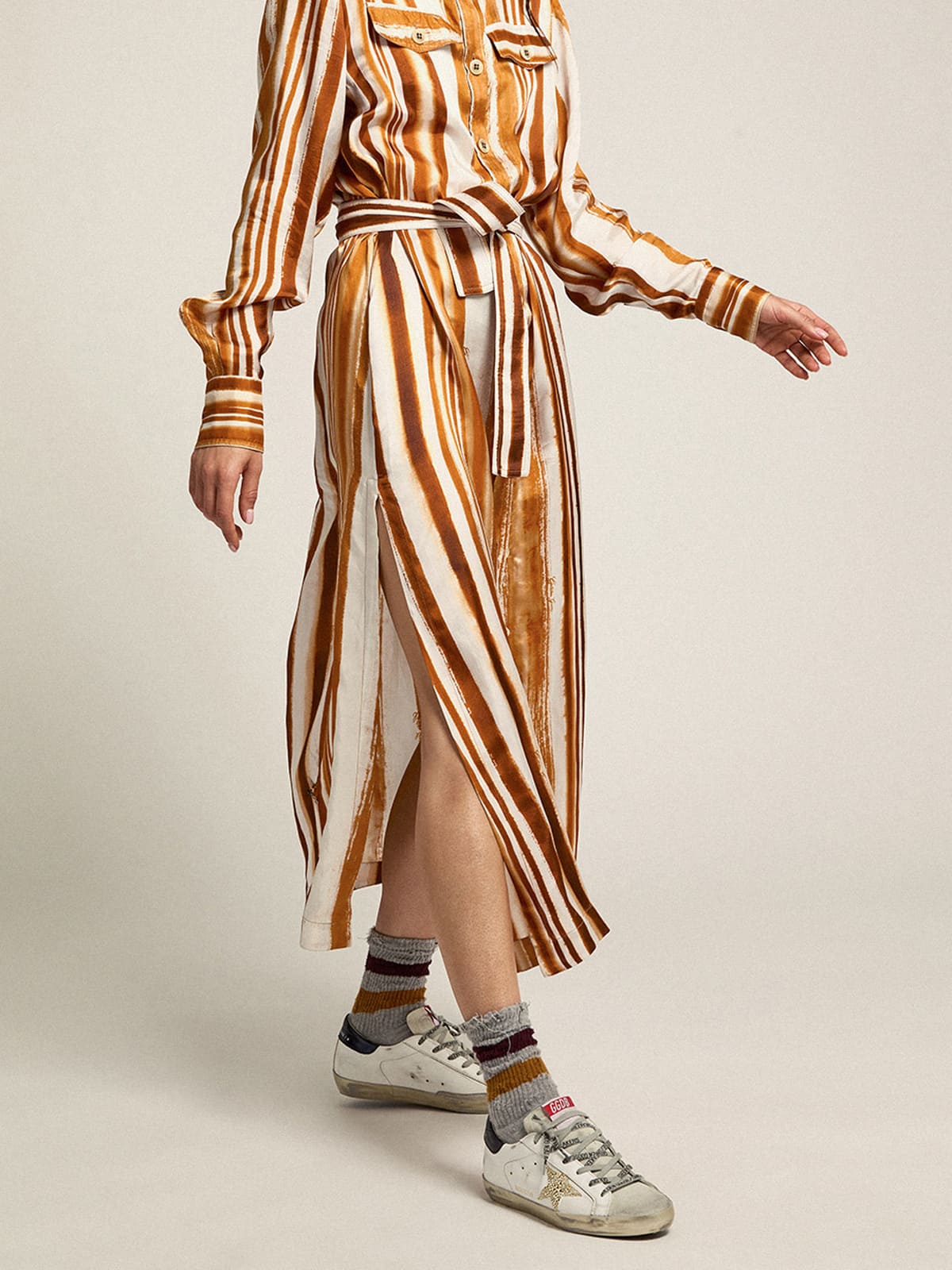 Women’s Super-Star with blue heel tab and Swarovski crystal star