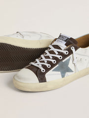 Women’s LTD Super-Star with light blue suede star and light blue canvas heel tab