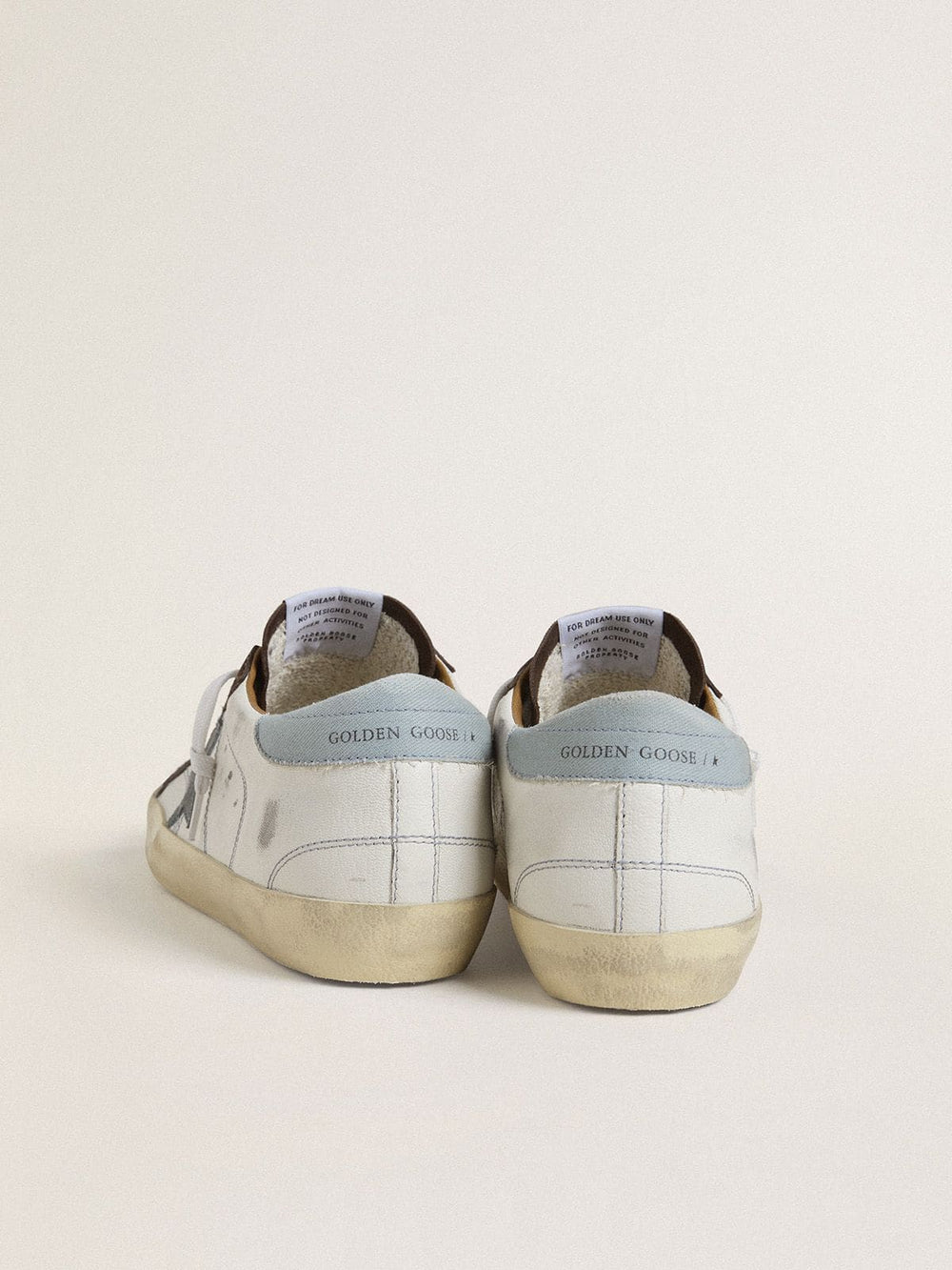 Women’s LTD Super-Star with light blue suede star and light blue canvas heel tab