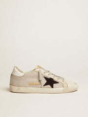 Women's Super-Star in leather with black star