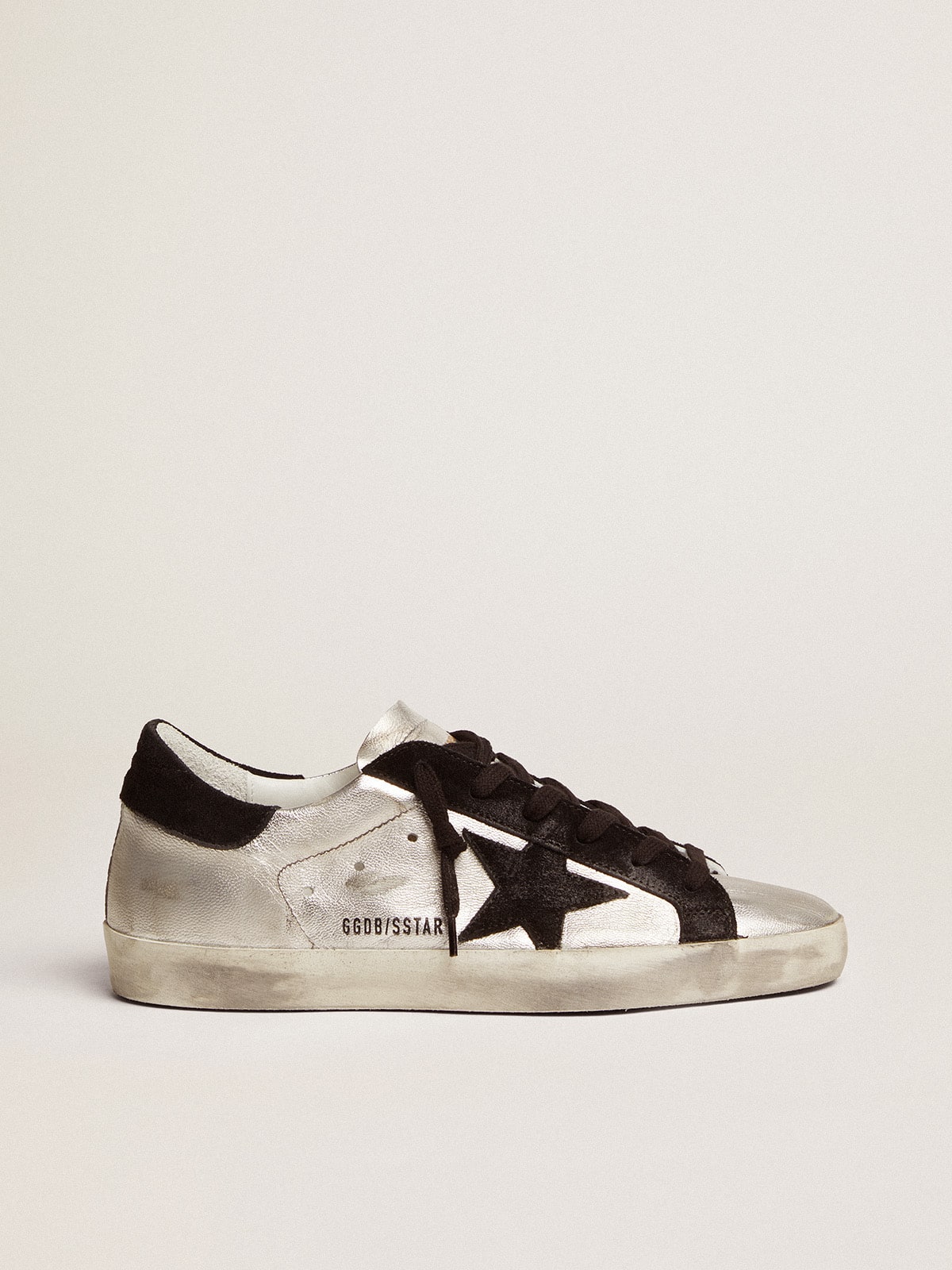 Women’s Super-Star sneakers in silver leather Golden Goose