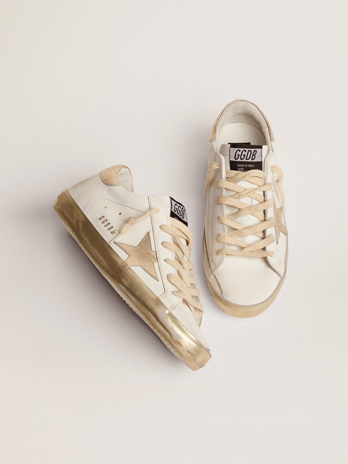 Women’s Super-Star sneakers with gold foxing Golden Goose
