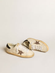 Super-Star LTD with laminated leather star and black glitter heel tab
