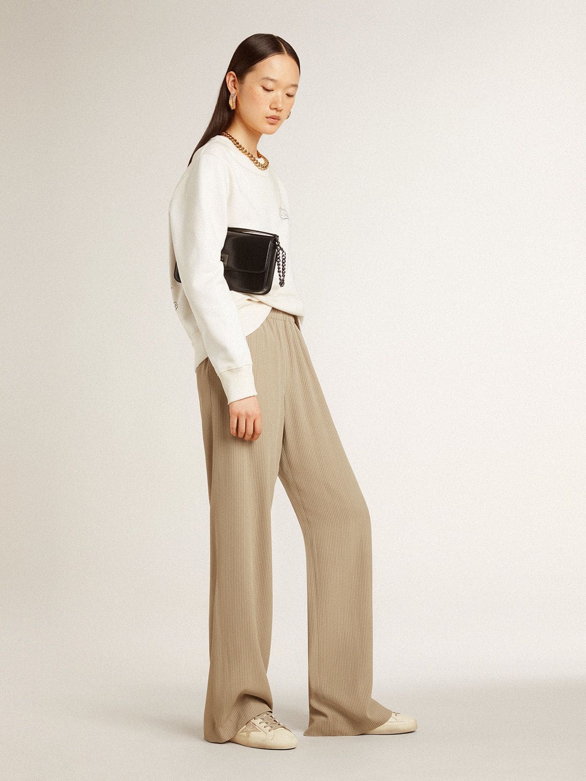 Women’s Super-Star in nappa leather with Swarovski crystal star and heel tab