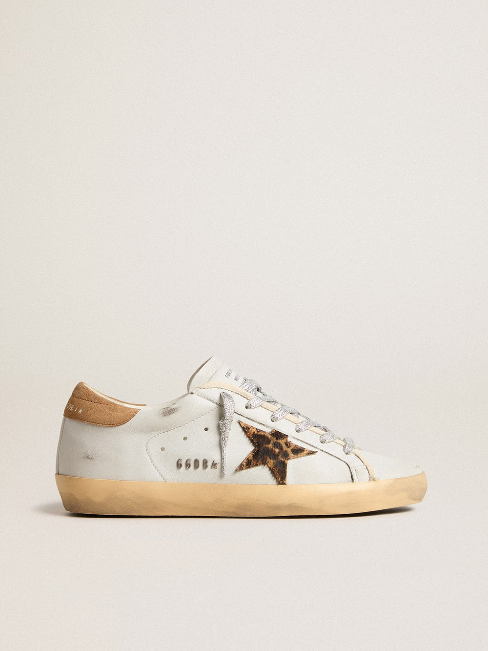 Women's Super-Star in nappa leather with pony skin star and suede heel tab