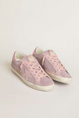 Super-Star LTD in glitter with suede star and leather heel tab