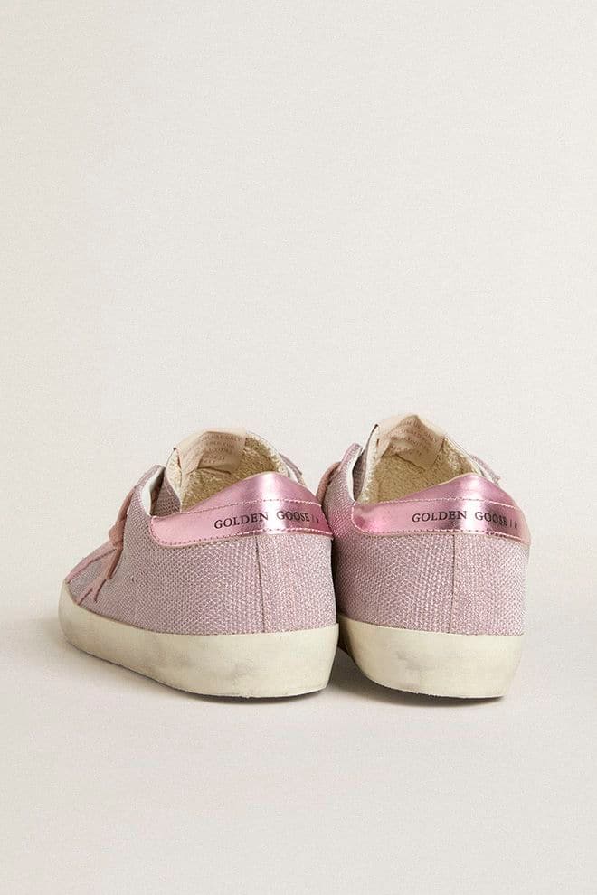 Super-Star LTD in glitter with suede star and leather heel tab