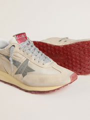 Women’s Marathon with beige nylon upper and gray star