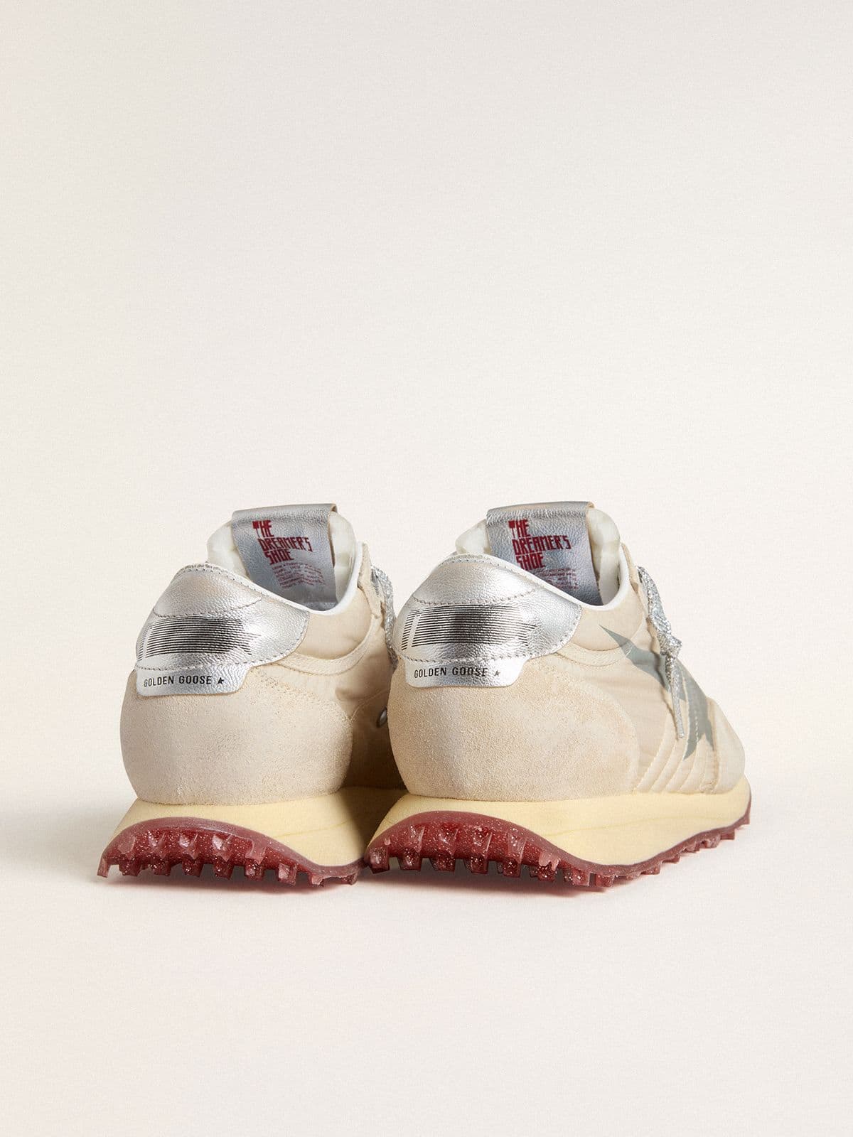 Women’s Marathon with beige nylon upper and gray star