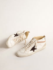 Mid Star in nappa with glitter star and nude leather flash