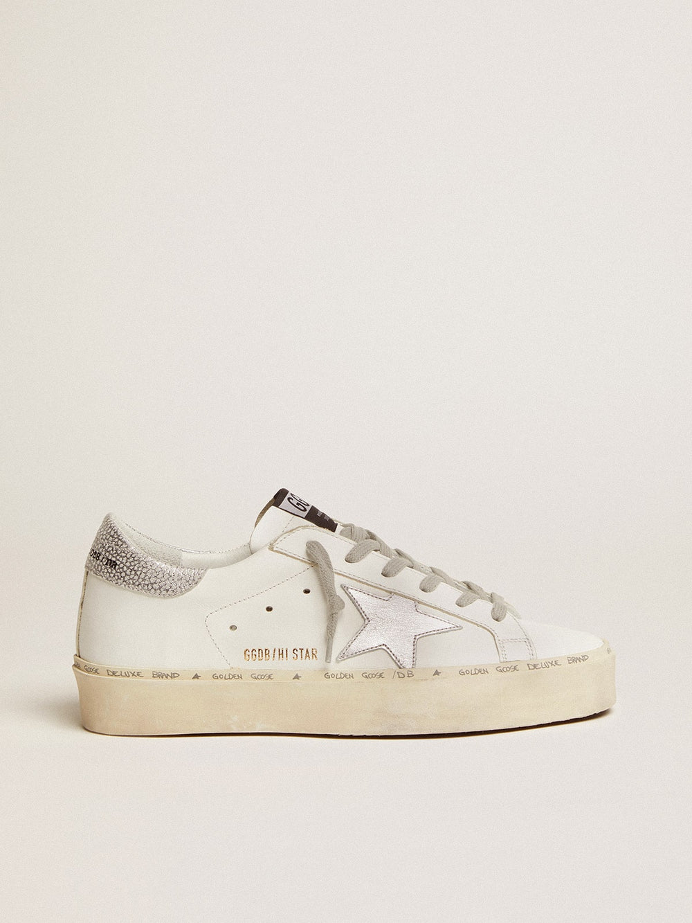 Women’s Hi Star sneakers with silver heel tab Golden Goose