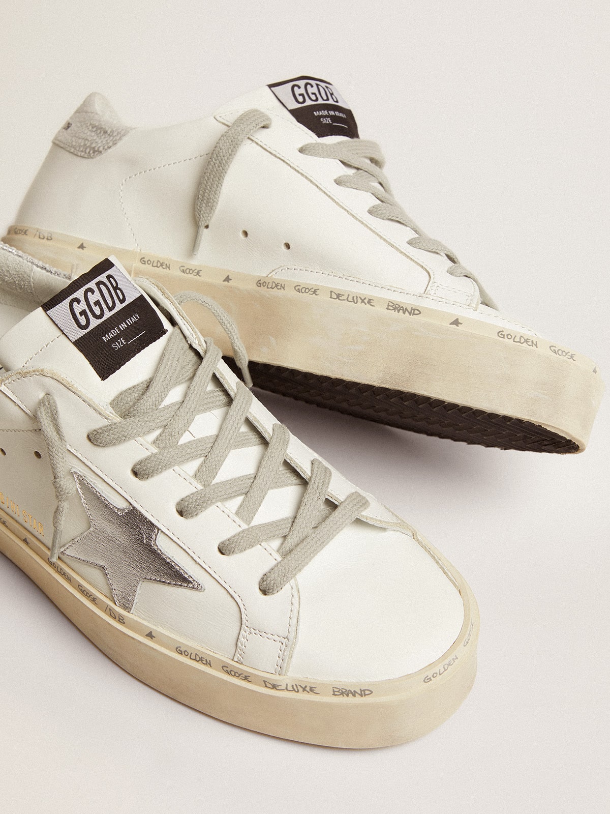 Women’s Hi Star sneakers with silver heel tab Golden Goose