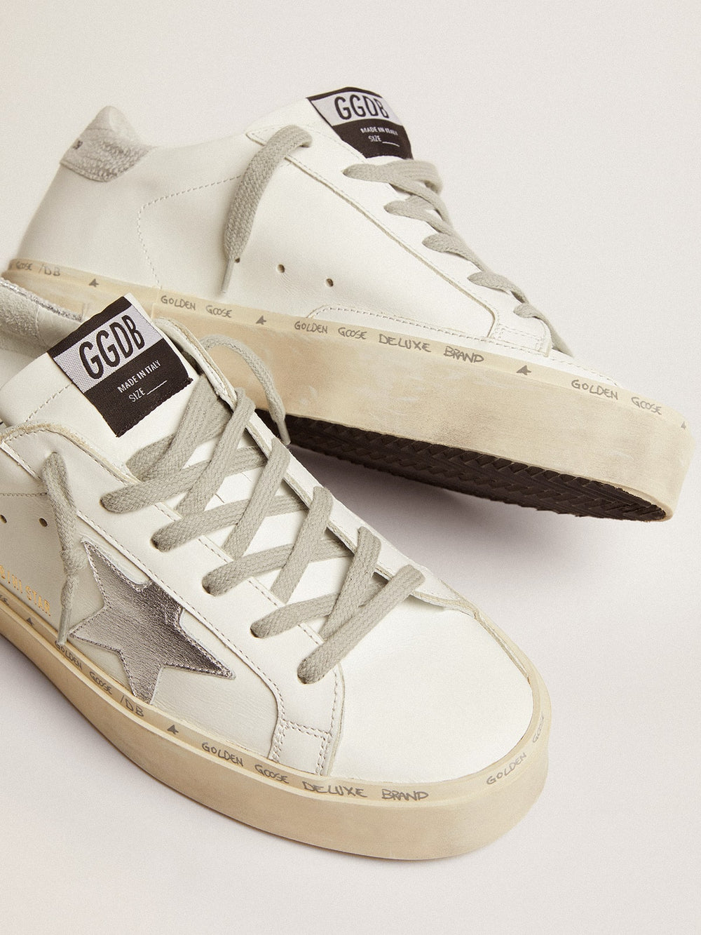 Women’s Hi Star sneakers with silver heel tab Golden Goose