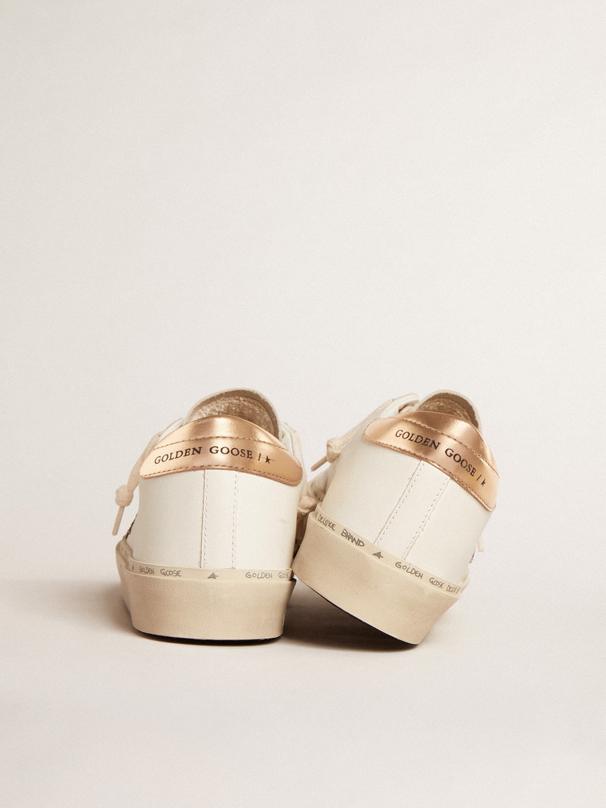 Hi Star with black and gold glitter star and gold heel tab