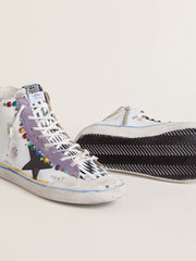 Women’s Francy Penstar LAB with black leather star and multicolor studs
