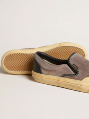 Women's VCE Penstar in dove-gray suede with black leather heel tab