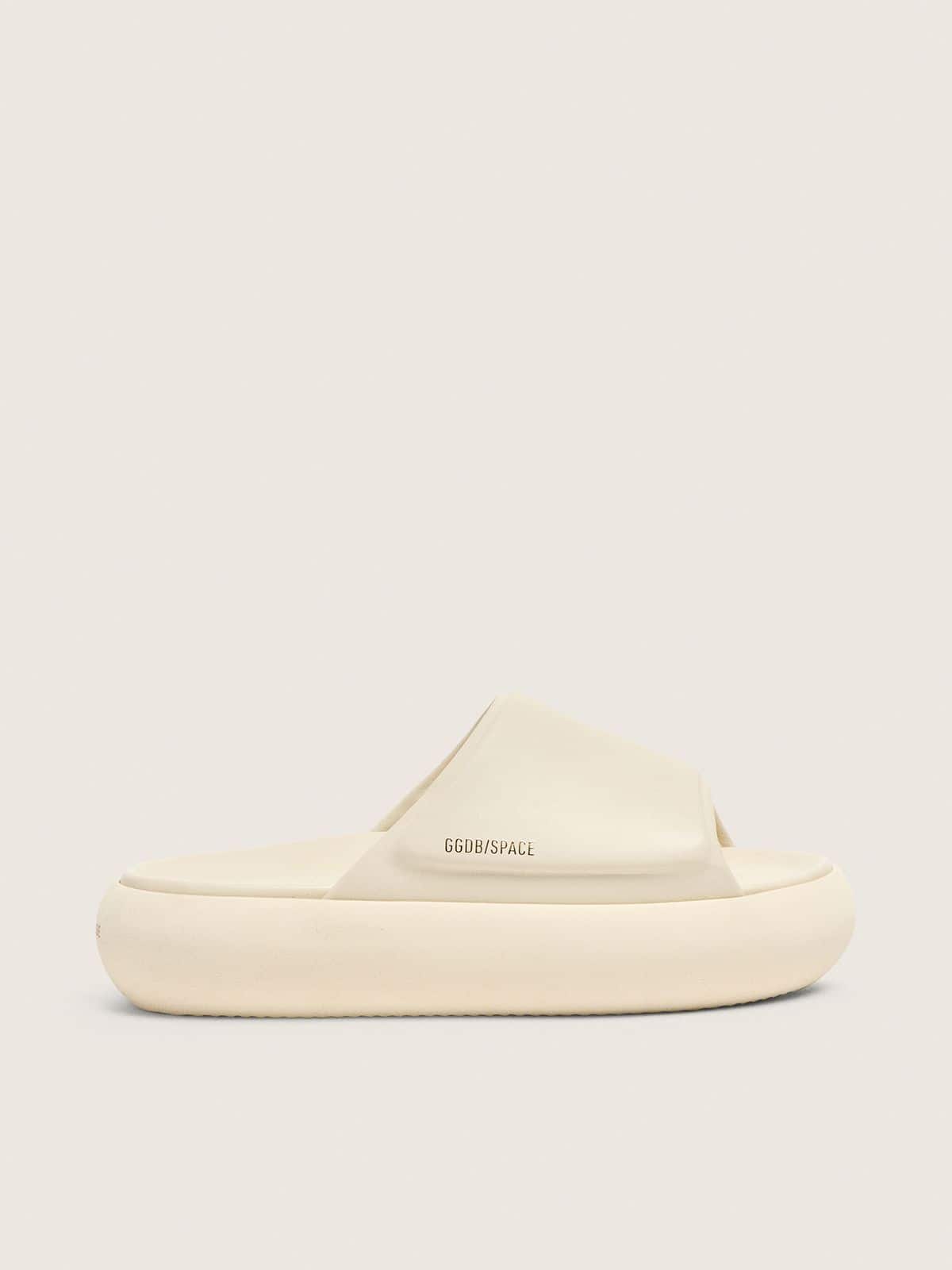Women's Space-Star slip-ons in white leather