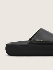 Women's Space-Star slip-ons in black leather