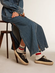 Women's Space-Star Sabots with leather star and shearling lining