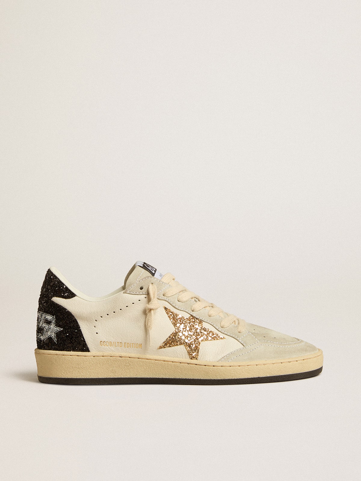 Women’s Ball Star in nappa and suede with glitter star and black heel tab