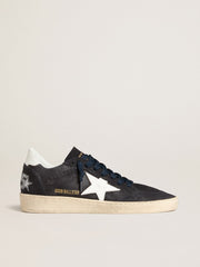 Women's Ball Star in dark blue suede with leather star and heel tab