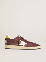 Women's Ball Star in chocolate nubuck with leather star and heel tab